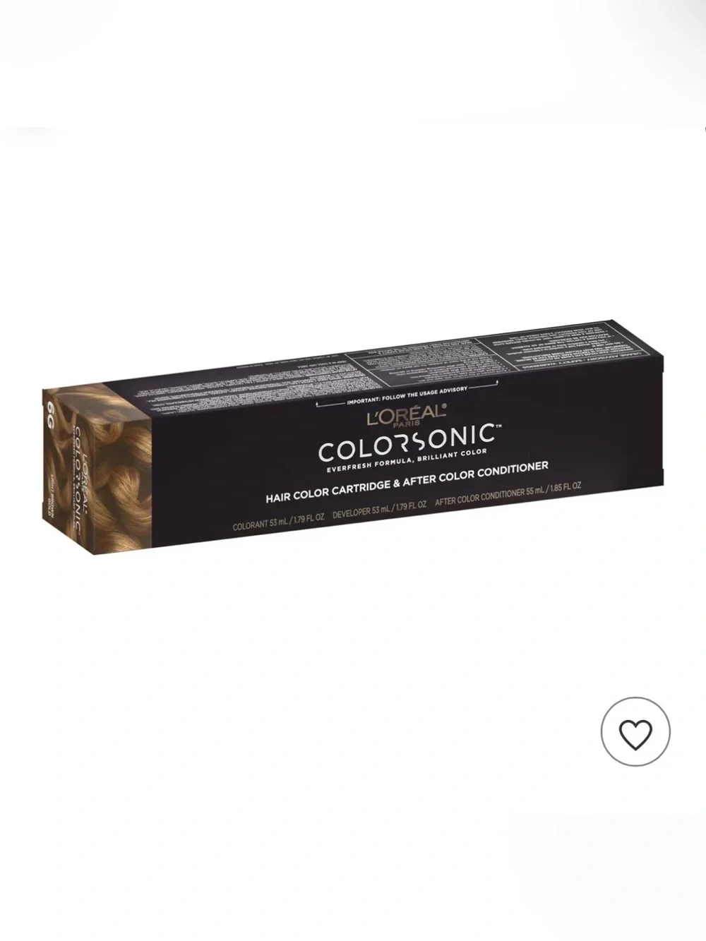 L'Oreal Paris Colorsonic Hair Color Device + Cartridge in 6G Hair Coloring Tool